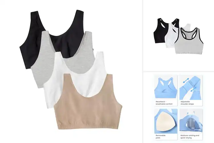 Detailed view of Best Built Up Support Straps Sports Bras