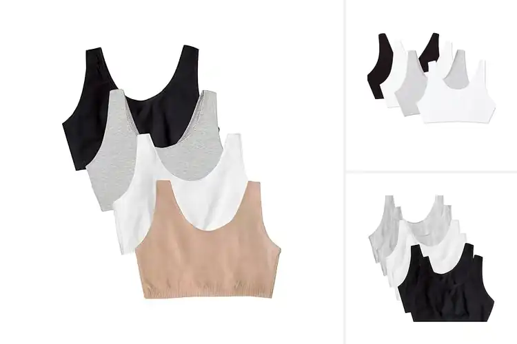 Detailed view of Best Cotton Sports Bra Multipacks For Value