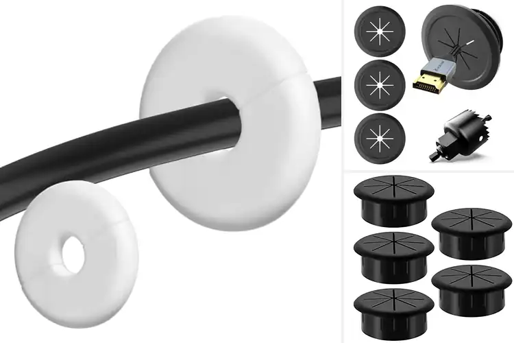 Detailed view of Best Discreet Cable Grommet Covers