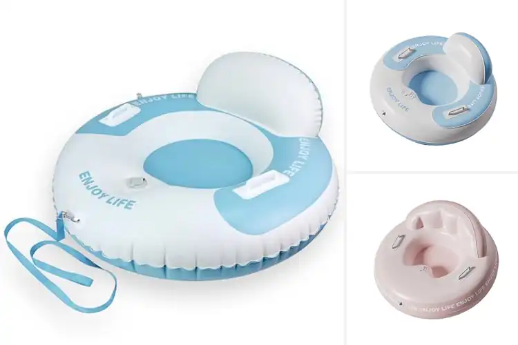 Detailed view of Best Double Backrest Snow Tubes