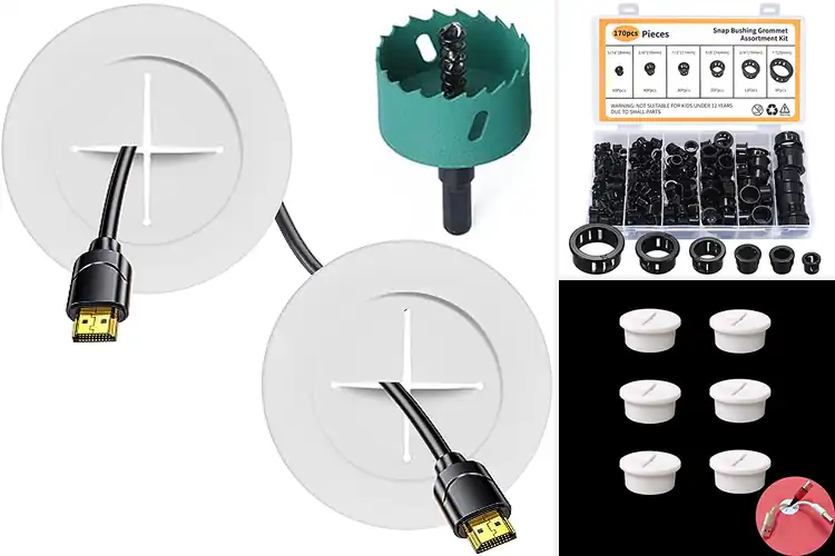 Detailed view of Best Easy Install Cable Grommets: Tidy Cables Fast