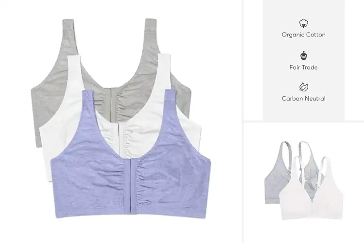 Detailed view of Best Eco Friendly Cotton Bras Pack