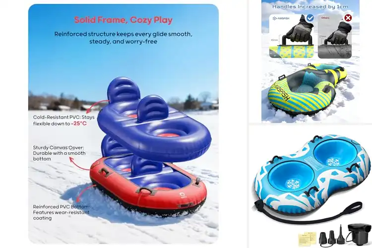 Detailed view of Best Fast Inflation Snow Tube Valves