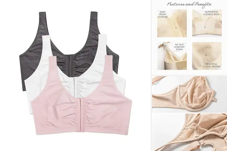Detailed view of Best Front Closure Hook Bras: Comfort & Style Unmatched