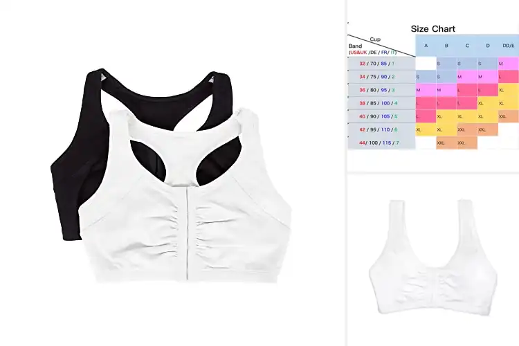 Detailed view of Best Front Closure Sports Bras