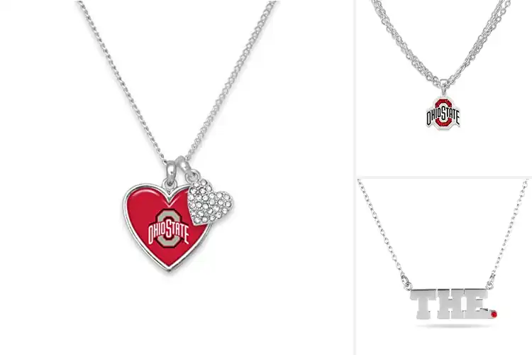 Detailed view of Best Ohio State Jewelry Necklaces