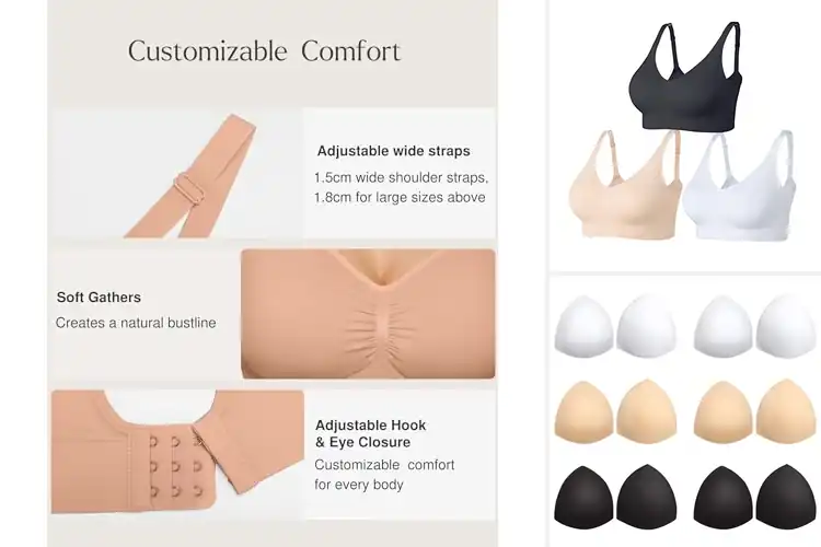 Detailed view of Best Removable Pad Bras
