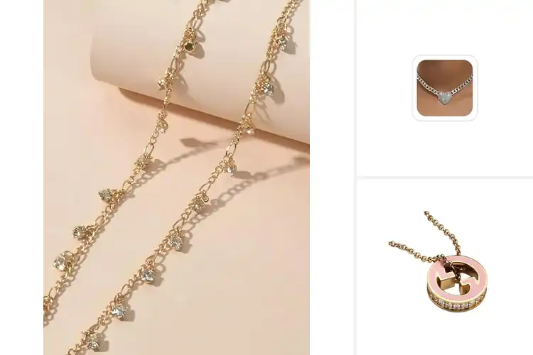 Detailed view of Best Rhinestone Charm Necklaces