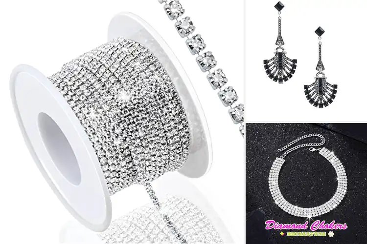 Detailed view of Best Rhinestone Jewelry for Fans
