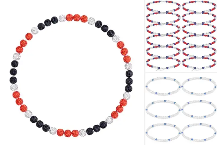 Detailed view of Best Rhinestone Team Necklaces