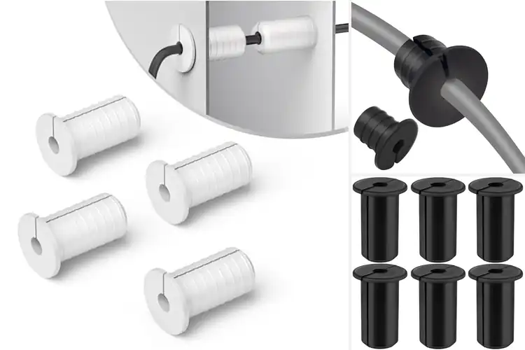 Detailed view of Best Silicone Cable Grommets: Tidy Space, Effortless Style