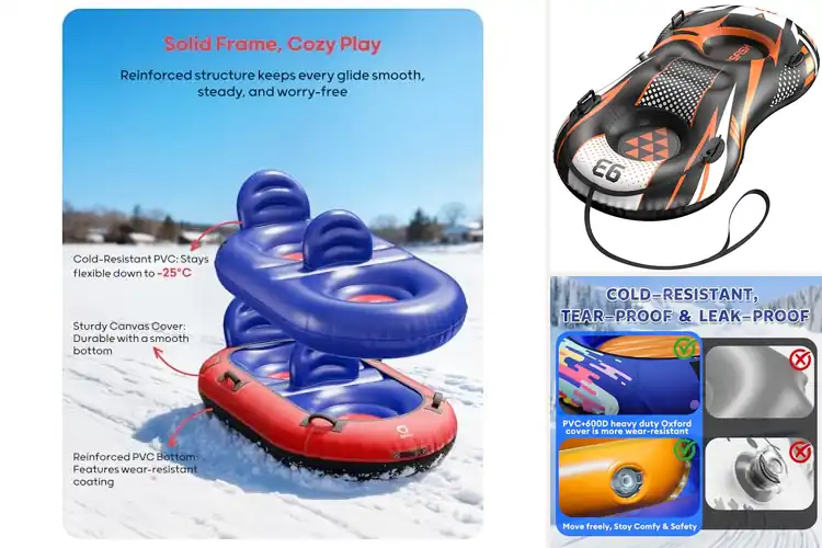 Detailed view of Best Twin Person Snow Tube