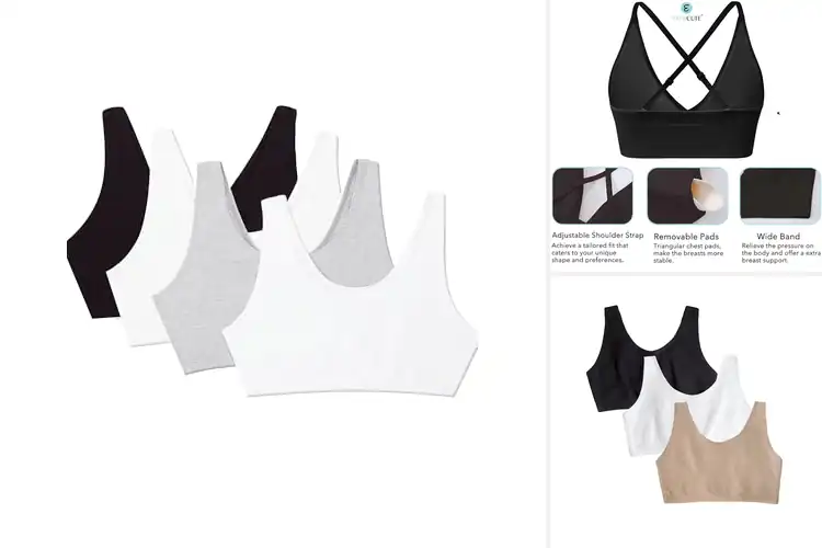Detailed view of Best Wide Strap Sports Bras